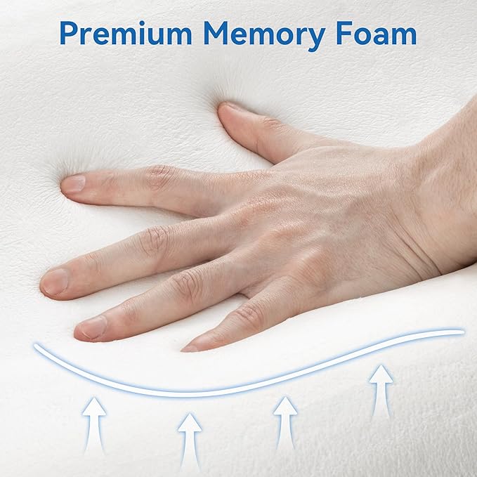 AM AEROMAX Firm Contour Memory Foam Pillow, Cervical Pillow for Neck Pain Relief, Neck Orthopedic Sleeping Pillows for Side, Back and Stomach Sleepers.