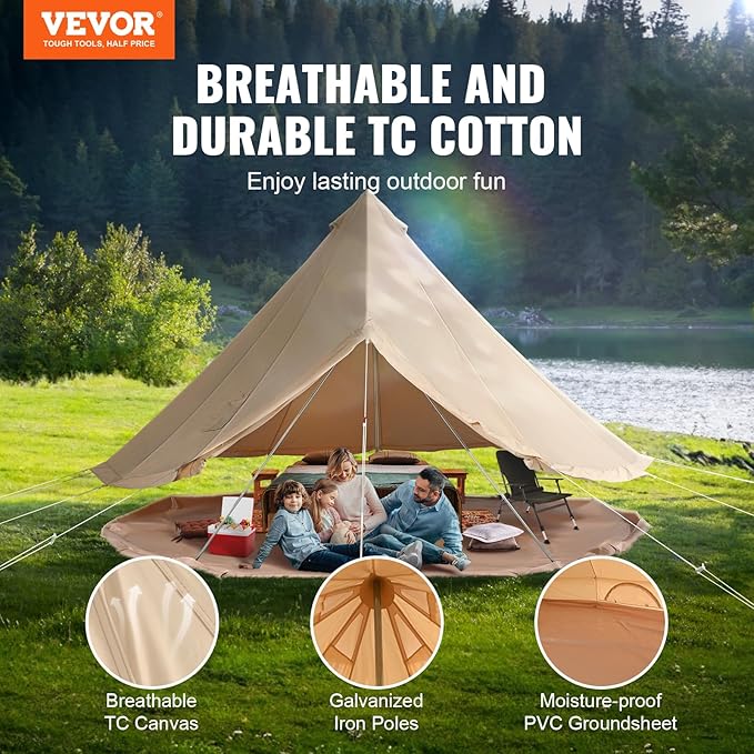 VEVOR Tents Canvas Bell Tent