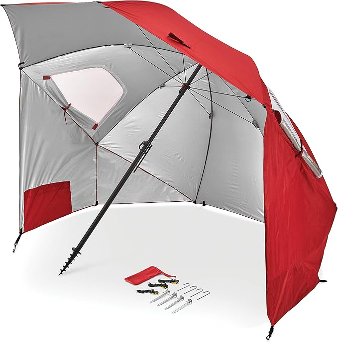 Sport-Brella Premiere XL UPF 50+ Umbrella Shelter for Sun and Rain Protection