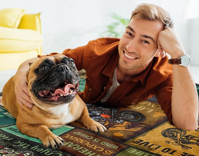 Motorcycle Gifts for Men, Harley Davidson Gifts for Men, Motorcycle Blanket 60"x50", Best for Motorcycle Riders/Lovers/Enthusiasts