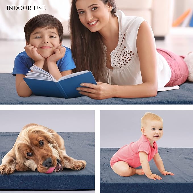 Betterhood Memory Foam Camping Mattress | Potable Backpacking Sleeping Pad W/Waterproof Cover & Carry Bag | Roll Up Cot Mattress for Floor, Travel,Camping | Kids, Single or Twin
