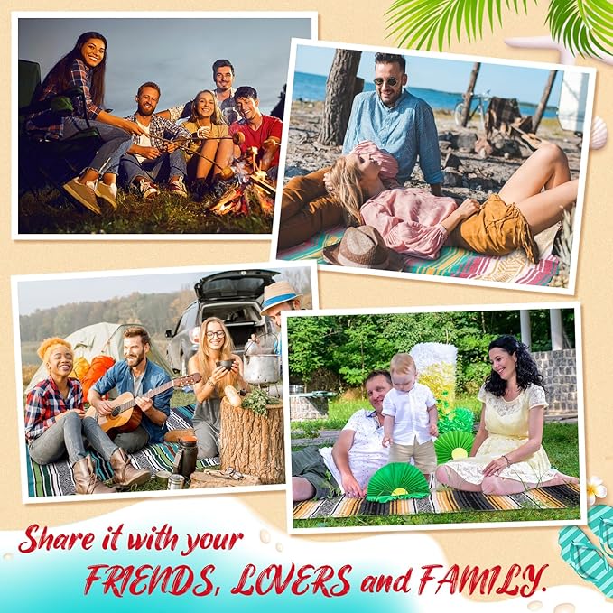 Peryiter 9 Pcs Mexican Blanket Bulk Large Yoga Blanket Striped Falsa with Fringed for Outdoor Beach Picnic Couch, 45 x 70 inch (Retro Colors)