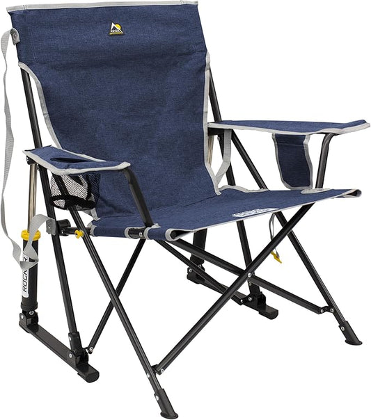 GCI OUTDOOR Kickback Rocker Outdoor Rocking Chair with Beverage Holder