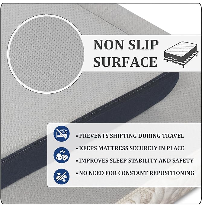 Foamma 6” x 30" x 75" Small Single, Medium Firm Gel Memory Foam, Water Resistant Cover, Mattress Replacement Topper for RV Bunk, Camper, Truck & Travel Trailer, CertiPUR-US Certified, Made in USA