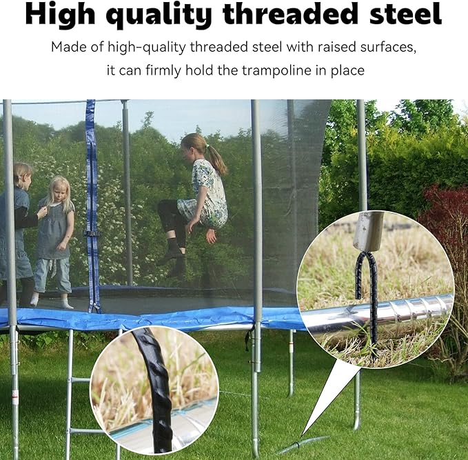 12 Inch J-Hook Rebar Stakes, HeavyDuty Anti-Rust Ground Anchors for Chainlink Fence, Garden Dog Fence, Sports nets, Camping Tent, Etc (80 Pack)