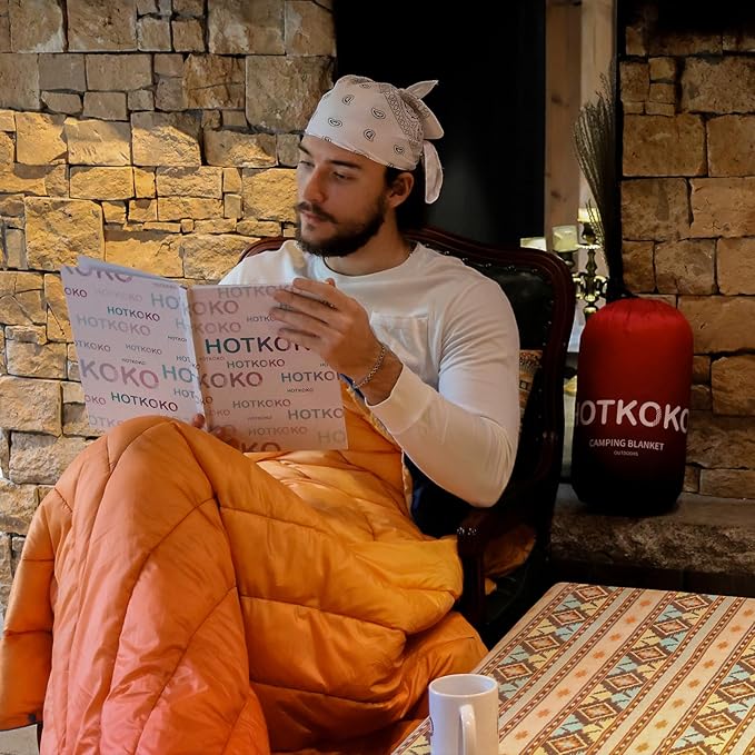 Camping Blanket,Puffy Lightweight Packable Camping Blanket forOutdoor,Camping,Traveling, Stadium, Hiking, Picnics