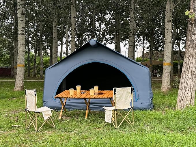 UNISTRENGH 2 Person Inflatable Car Rooftop Tent Easy Set-up Large Outdoor Glamping Camping Tent for SUV,Truck and Universal Auto Self-Driving Touring