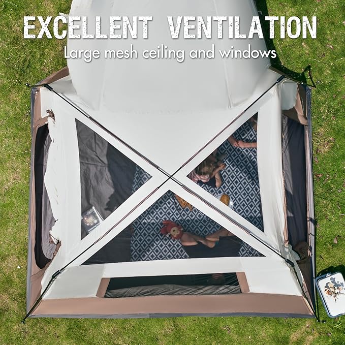 Portal 5-Person SUV Tent with Porch, 2-in-1 Car Camping Tent, Water-Resistant & Windproof, Trunk Tent for Travel & Outdoor Adventures