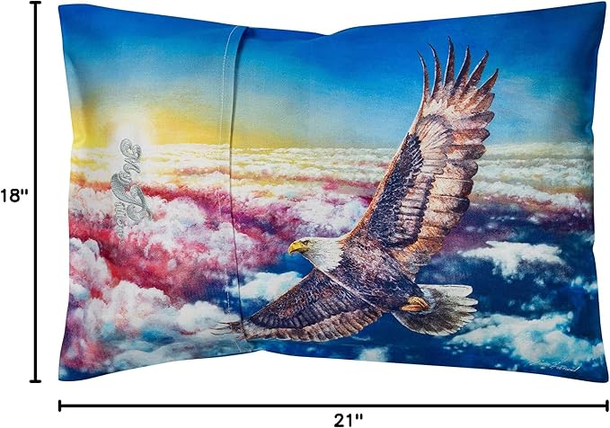 MyPillow Multi-Use Travel Pillow Compact Pillow for On-The-Go Comfort and Sleeping, Portable, Compact, Washable Pillow for Adult and Kids Neck Support [Land of The Free]