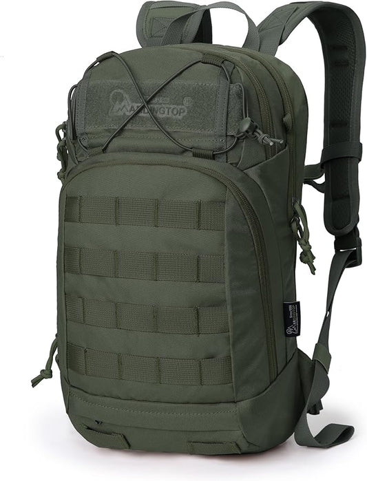 Mardingtop 15L Tactical MOLLE Hydration Backpack – Small Military Bag for Motorcycle, Hiking, Riding, Biking & EDC Daypack