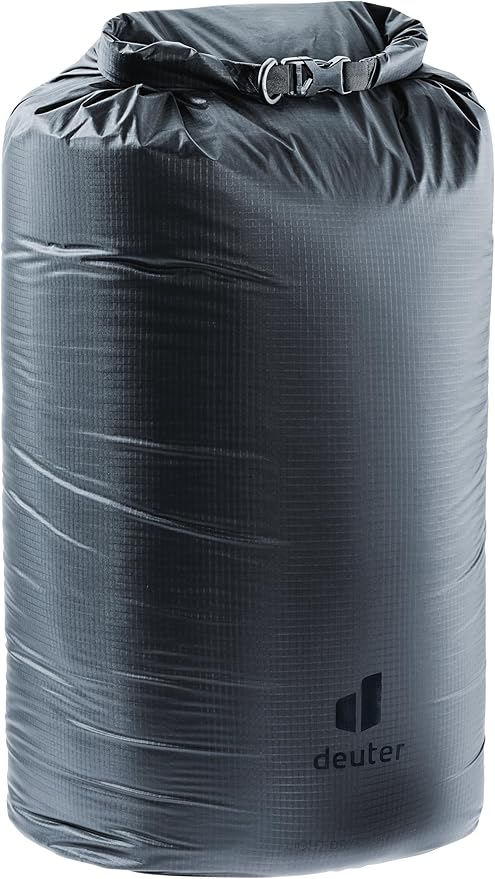 Deuter Light Drypack 30, Water-Resistant 30-Liter Ripstop Roll-Top Dry Pack Sack Keeps Gear Dry for Hiking, Trekking, Camping & Kayaking - Graphite