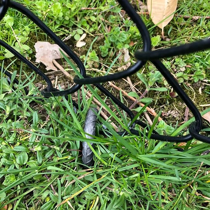 ASDFGHT J Hook Rebar Stakes 12 & 16 Inch (Black or Silver), Heavy Duty Professional Quality Ground Anchors for Chainlink Fence, Sports nets, Camping, Trampolines, Irrigation Pipes and Garden