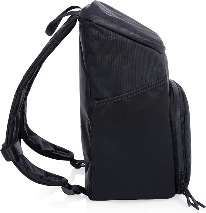 PICNIC TIME PTX 2.0 Tarana Backpack Cooler, Soft Cooler Backpack, Insulated Lunch Bag, Backpack Cooler made with Recycled Material, Upcycled Cooler Bag, (Black)