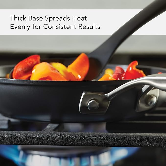 KitchenAid 80193 Hard Anodized Induction Nonstick Frying Pan Set/Skillets, 8.25 Inch and 10 Inch - Matte Black