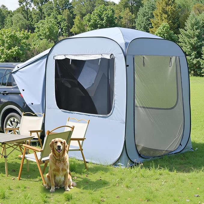 Alvantor® SUV Tailgate Tent, Instant Pop Up Car Tent Creates Extra Living Space, UV Protection, Quick Setup in Seconds for Family, Road Trips, Tailgating, Beach, Outdoor Camping