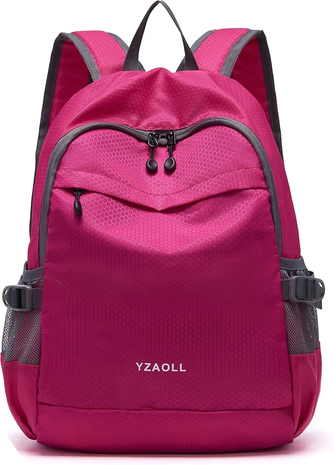 YZAOLL 20L Small Hiking Backpack Lightweight Day Packs, Packable Backpack for Women Men Travel Camping Vacation,Rose