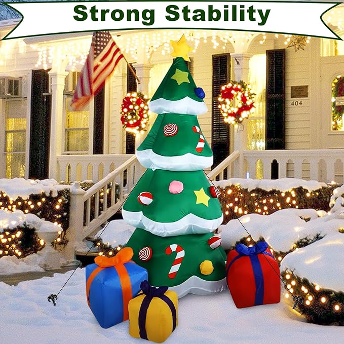 48 Pieces Plastic Inflatable Stakes Set Plastic Tent Stakes with Hooks & Ropes Camping Stakes Duty Tent Pegs for Halloween Christmas Yard Inflatables Sturdy Tent Canopy Stake (Black)