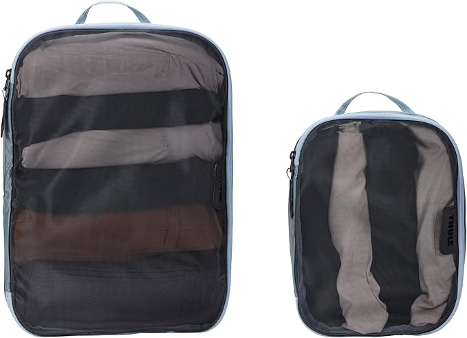 Thule Packing Cube Set, Includes Medium & Small Cubes, Transparent Fabric, Organize Clothing, Easy to Pack
