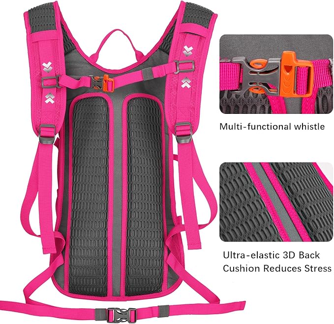 LARIPOP 18L Hydration Backpack with 2L Leak-Proof Water Bladder for Hiking Cycling Running Men Women