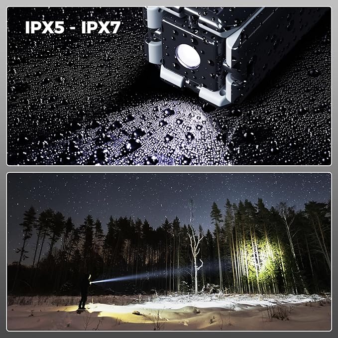 Telescopic Camping Lights Rechargeable 14000 mAh Led Multifunction Magnetic Lanterns Job Site Lighting Cordless Dimmable Camping Tent Lamp Portable Power Supply 6000LM IPX5 Waterproof