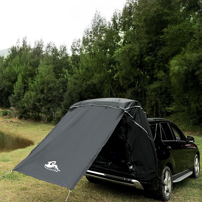 2025 New SUV Tailgate Tent with Poles Waterproof Windproof, Car Camping Accessories Awnings & Shelters, for Medium to Large Size SUV/Van/MPV/CUV (Large)