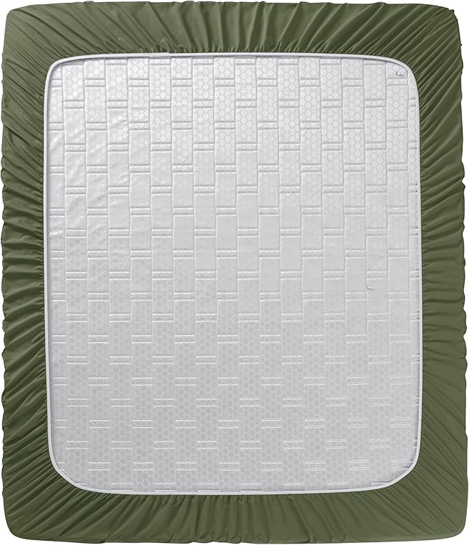 Clara Clark Full Sheets - Hotel Luxury 6 Piece Bed Sheets for Full Size Bed - Soft Bedding Sheets & Pillowcases, Fits Mattress up to 16 inch deep. Full, Olive Green