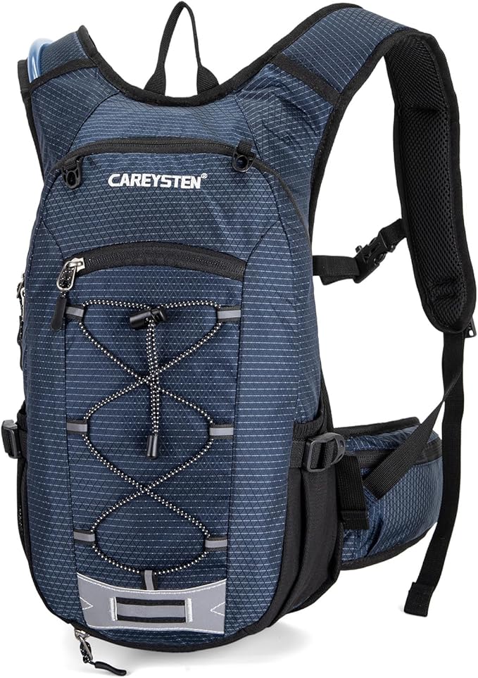 Hydration Backpack Cycling Backpack Women Running Backpack Water Backpack for Hiking Biking Backpack for Men Equipped with 2L Water Bag