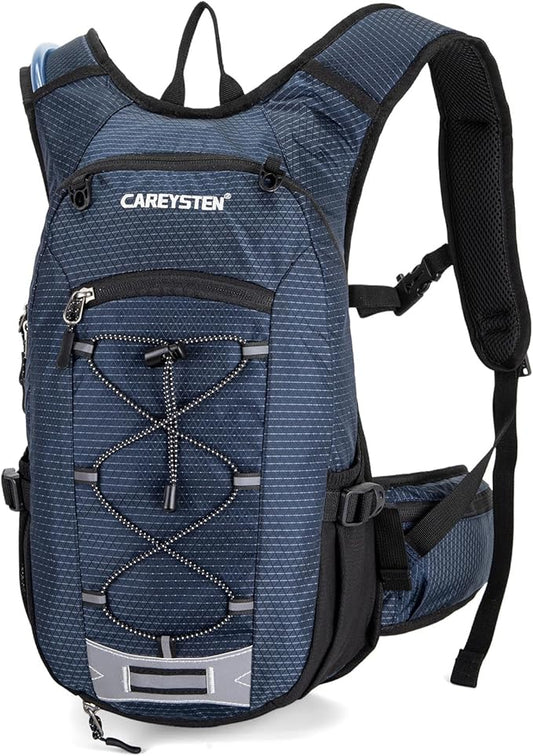 Hydration Backpack Cycling Backpack Women Running Backpack Water Backpack for Hiking Biking Backpack for Men Equipped with 2L Water Bag