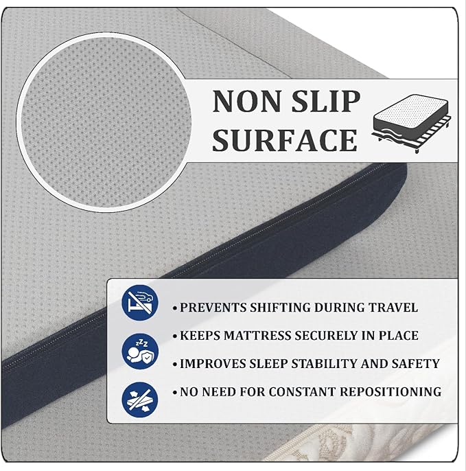 Foamma 7" x 24" x 72", Firm with Water Resistant Cover, Mattress Replacement for RV Bunk, Camper, Truck & Travel Trailer, Back Support, CertiPUR-US Certified, Made in USA