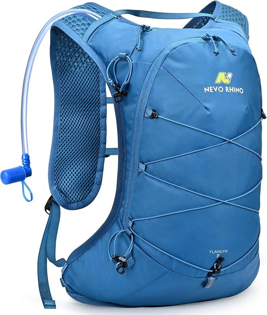 N NEVO RHINO Hydration Backpack,10L Hydro Water Daypack with 2L Water Bladder, Lightweight Hiking Backpack-Hydration Bike Pack for Cycling Rave