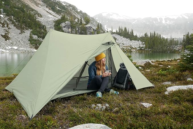 Drop + Dan Durston X-Mid Tent – Ultralight, Double Walled, Backpacking and Thru Hiking Shelter, Simple Pitch, Fully Waterproof, Supported by Trekking Poles