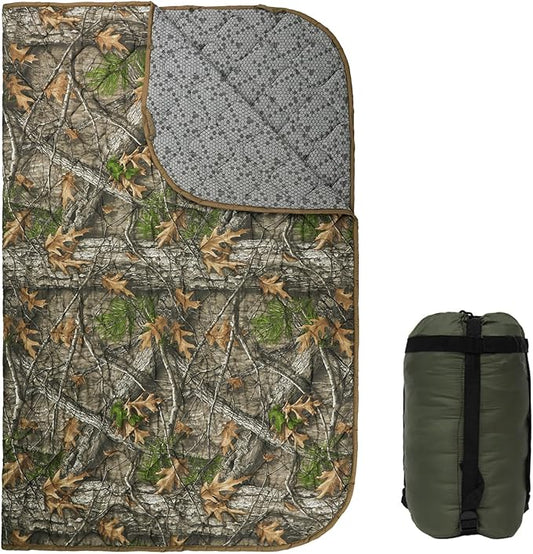 LOOGU Camo Blanket Waterproof Insulation Poncho Liner for Outdoor Camping, Hiking, Hunting, Survival, Backpacking, Picnicking