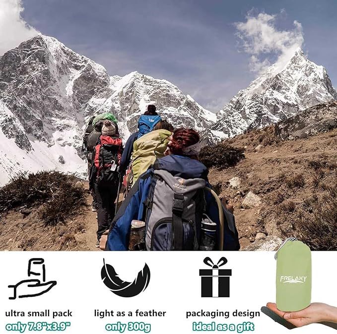 Frelaxy Sleeping Bag Liner, XL Travel Sheet & Camping Sheet for Backpacking, Hotel, Hostels & Traveling, Comfy & Easy Care, Full-Length Zipper/No Zipper, 4 Seasons Warm Cold Weather