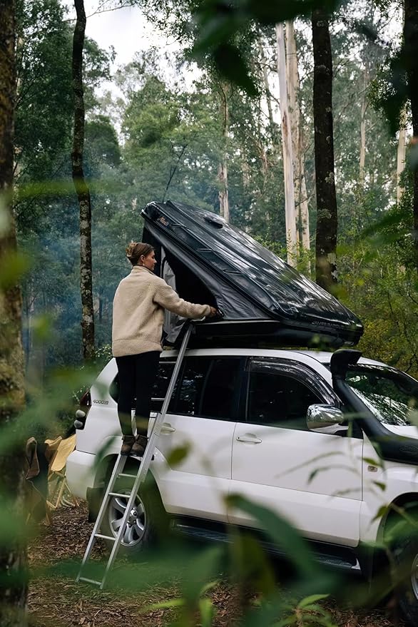 Discovery Model – Rooftop Tent Hard Shell 2-3 Person – Suitable for SUV Truck Van Camping Car Roof – Includes Foam Mattress