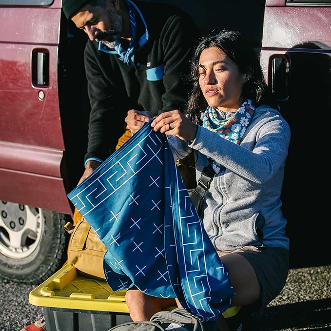 Nomadix Ultralight Towel - Quick Dry & Super Lightweight - Perfect As A Pack Towel to Save On Space - Made with Recycled Materials - Barton Dark Blue - 30x54