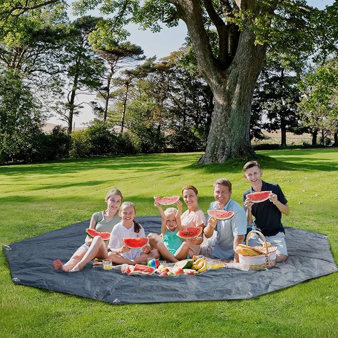 Alvantor Screen House Room Camping Tent Outdoor Canopy Dining Gazebo Pop Up Sun Shade Shelter 8 Mesh Walls Not Waterproof Beige 12'x12' Patent