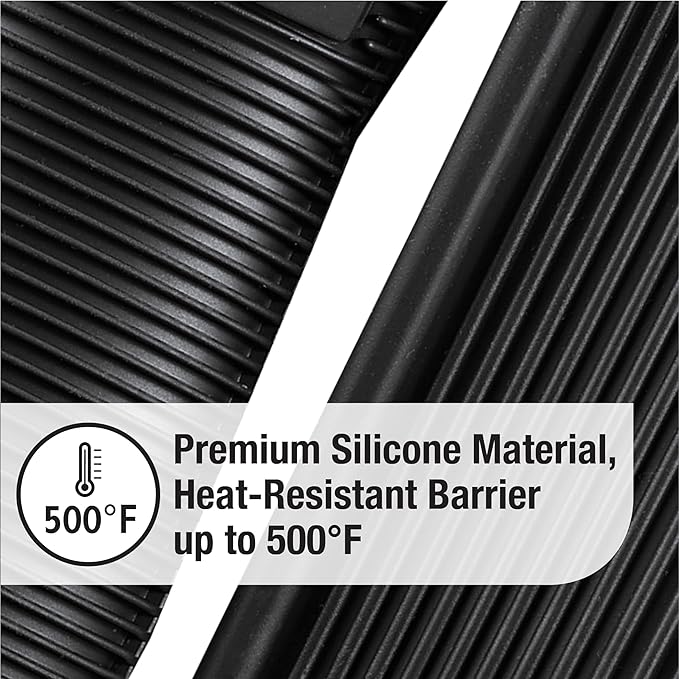 All-Clad Pot Protectors & Silicone Grip Set: Pot and Pan Protectors for Kitchen Organization, 100% Silicone Heat Resistant Grip Set, 8-Piece