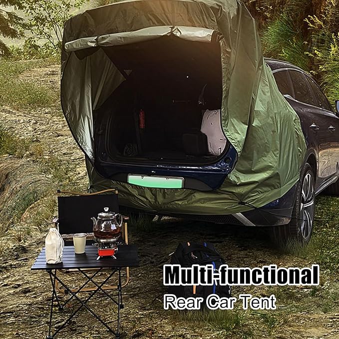 Truck Tailgate Tent - SUV Tailgate Trunk Tent for Outdoors | Waterproof Quick Setup Camping Equipment for Hunting Family Vacations Fishing Trips Adventures