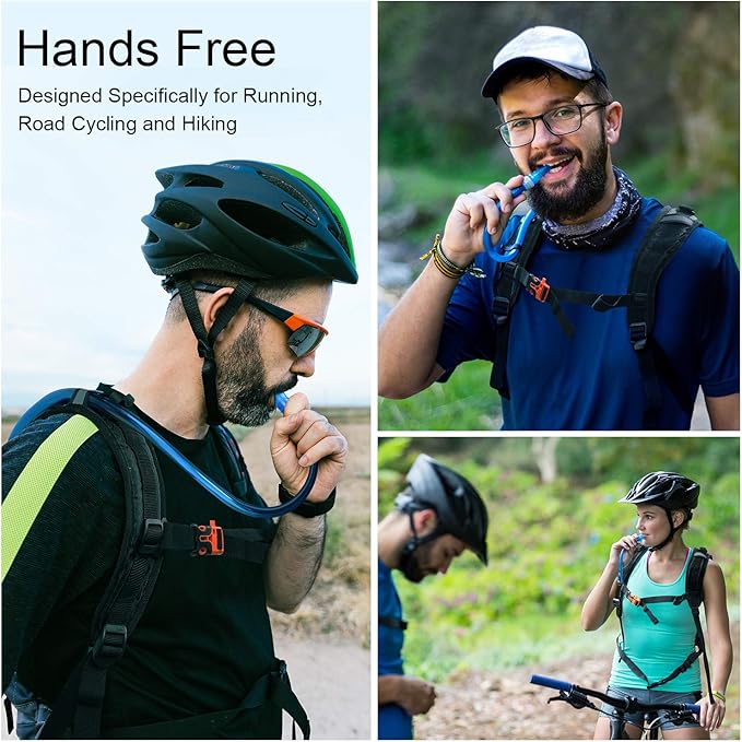 G4Free Insulated Hydration Backpack Pack with 2L BPA Free Bladder for Outdoor Running Hiking Cycling Camping