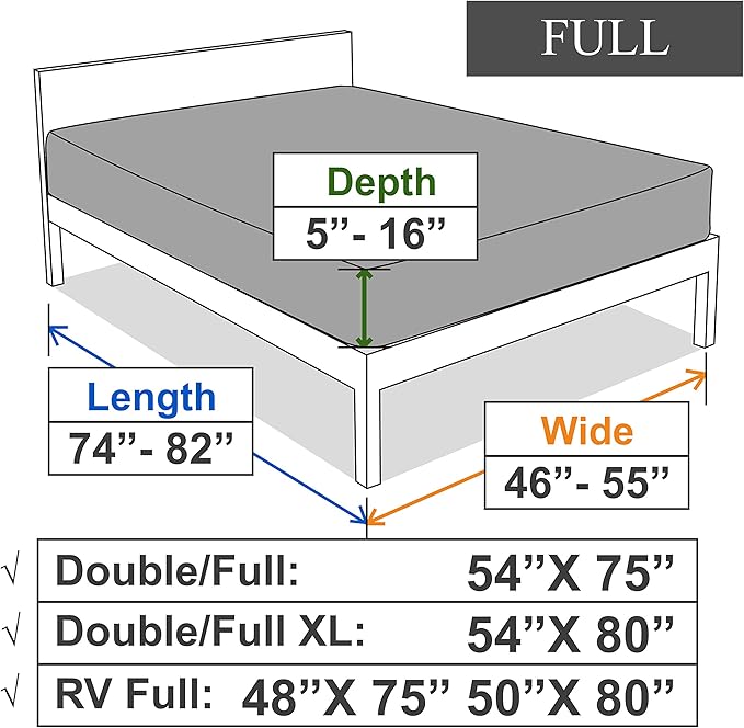 Full Size Fitted Sheet Only - 4-Way Stretch Jersey Knit, T-Shirt Feeling & Ultra Soft, Wrinkle Free, Non-Slip & Snug Fit for Mattress (Deep: 5"-16") - Sage Green, Full