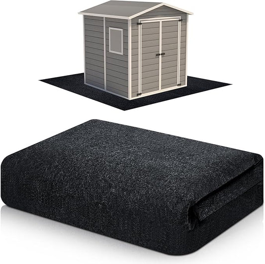 Haull Shed Floor Mat 10 x 10 ft Outdoor Waterproof Nonslip Durable Storage Sheds Protector Rug for Carport Patio Garage Garden Spring Summer Outdoor, Storage Shed Not Included