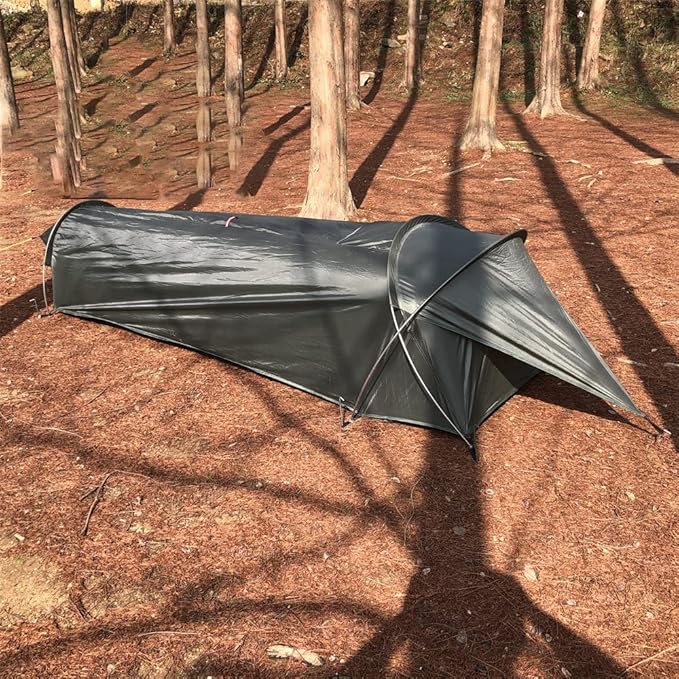 Single Person Tent, Ultralight Backpacking Tent, Waterproof Hiking Tent for Camping, 1 Person Lightweight Camping Tent