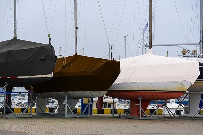 Multi-Purpose Large Tarp Waterproof Cover | Brown, 20' x 20' 5 Mil Thick | Rip Proof Tarps | Thick Weave Material, UV Resistant Great for Tarpaulin Canopy Tent, Boat, RV or Pool Cover