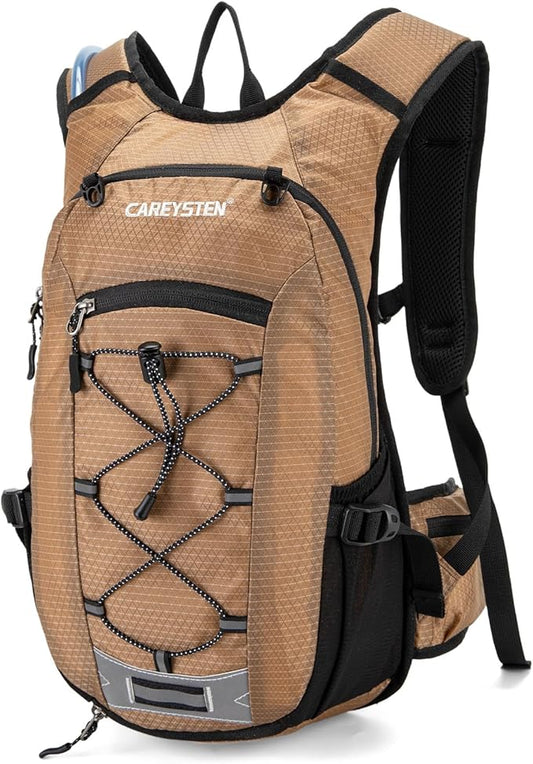 Hydration Backpack Cycling Backpack Women Running Backpack Water Backpack for Hiking Biking Backpack for Men Equipped with 2L Water Bag