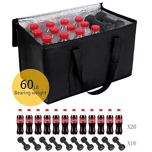 Travel Cooler Bag for Airplane Insulated Food Delivery Bag Cooler Bags Keep Food Warm Catering Therma for doordash Catering Cooler Bags Keep Food Warm Catering Therma Catering Shopper