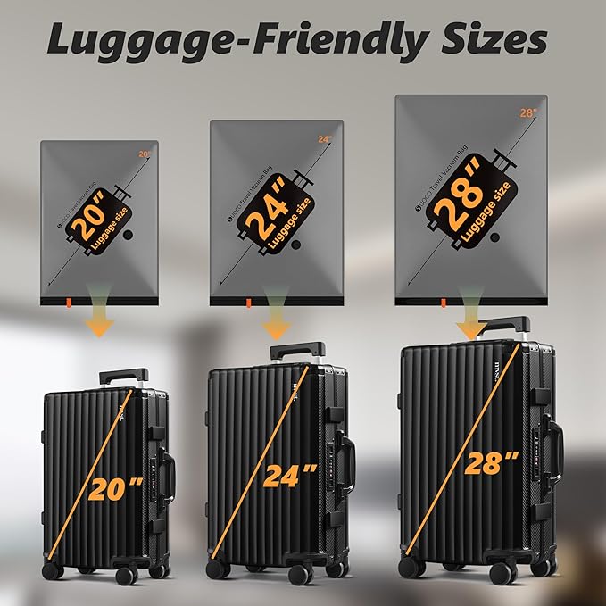 Travel Vacuum Bags with Cordless Electric Pump, 9 Combo Compression Packing Cubes for Clothing Clothes, Luggage Suitcase Organizer, Space Saver Vacation Cruise Travel Essentials