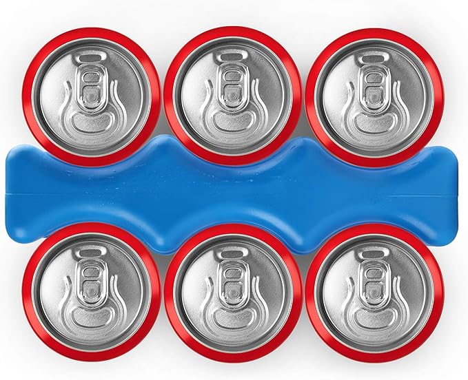 Ice Pack for Coolers, Breastmilk Bottle Storage, Lunch Box, Insulated Contoured Freezer Pack, Long Lasting Reusable Cool Pack for Beer Soda, Camping Beach Picnic