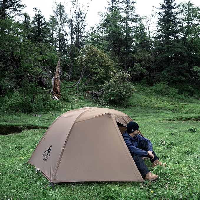OneTigris COSMITTO 2 Person Backpacking Tent Shelter- Free Standing Lightweight Waterproof 3 Season Camping Tent for Outdoor Hiking Mountaineering