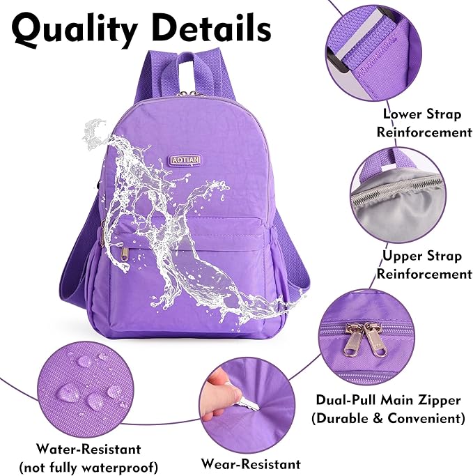 AOTIAN Lightweight Small Hiking Backpack for Women - Durable Water-Resistant Daypack for Travel, Camping & Outdoor Adventures