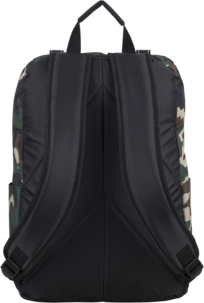 FUEL Travel Laptop Hiking Backpack Carry On Airline Approved Luggage Bag Carry On Large Backpack, Hunter Green Camo